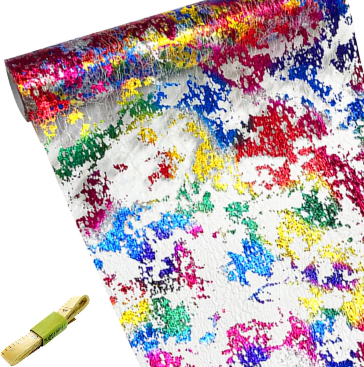 Tafelloper, kleurrijk, regenboog, tafelkleden, decoratiestof, tafelband van organza, bruiloftsdecoratie met meetlint, voor advent, carnaval, doop, verjaardagen, feest, 28 cm x 5 m (veelkleurig)