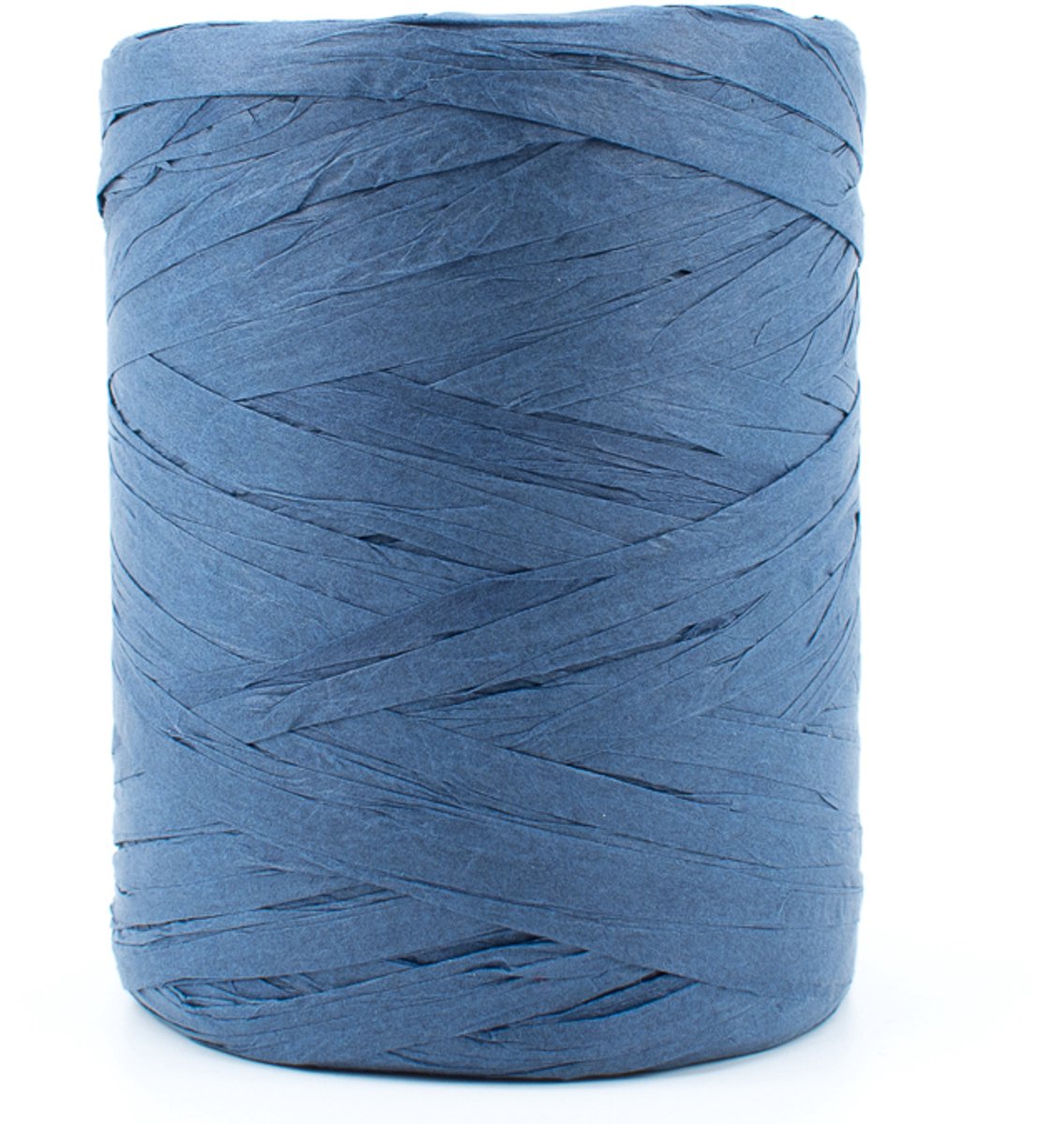 Raffia lint - cadeaulint - 5 mm x 100 meter - blauw