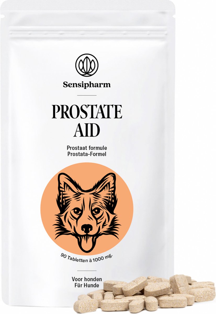 Sensipharm® Prostate Aid - Prostaat Supplement Hond - 100% Natuurlijk - 90 Tabletten