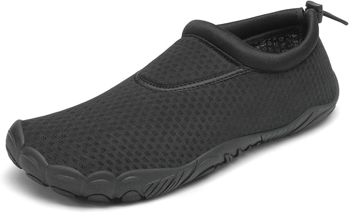 Waterschoenen Heren Dames Zwemschoenen Ademend Sneldrogend Antislip Lichtgewicht Blotevoeten Schoenen, Vet Zwart, 39 EU | Antislip, licht, flexibel, comfortabel, zwembad, surfen, strandschoenen, watersport, outdoor