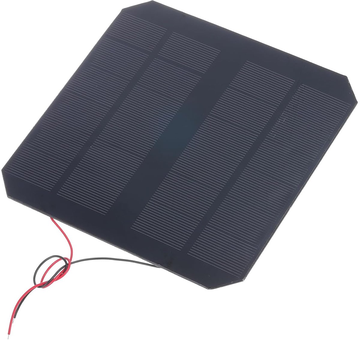 6 V 3 W 500 mA mini-zonnepanelen, klein polykristallijn zonnepaneel met 2 kabels voor sets van elektrisch speelgoed DIY oplader, 145 mm x 145 mm