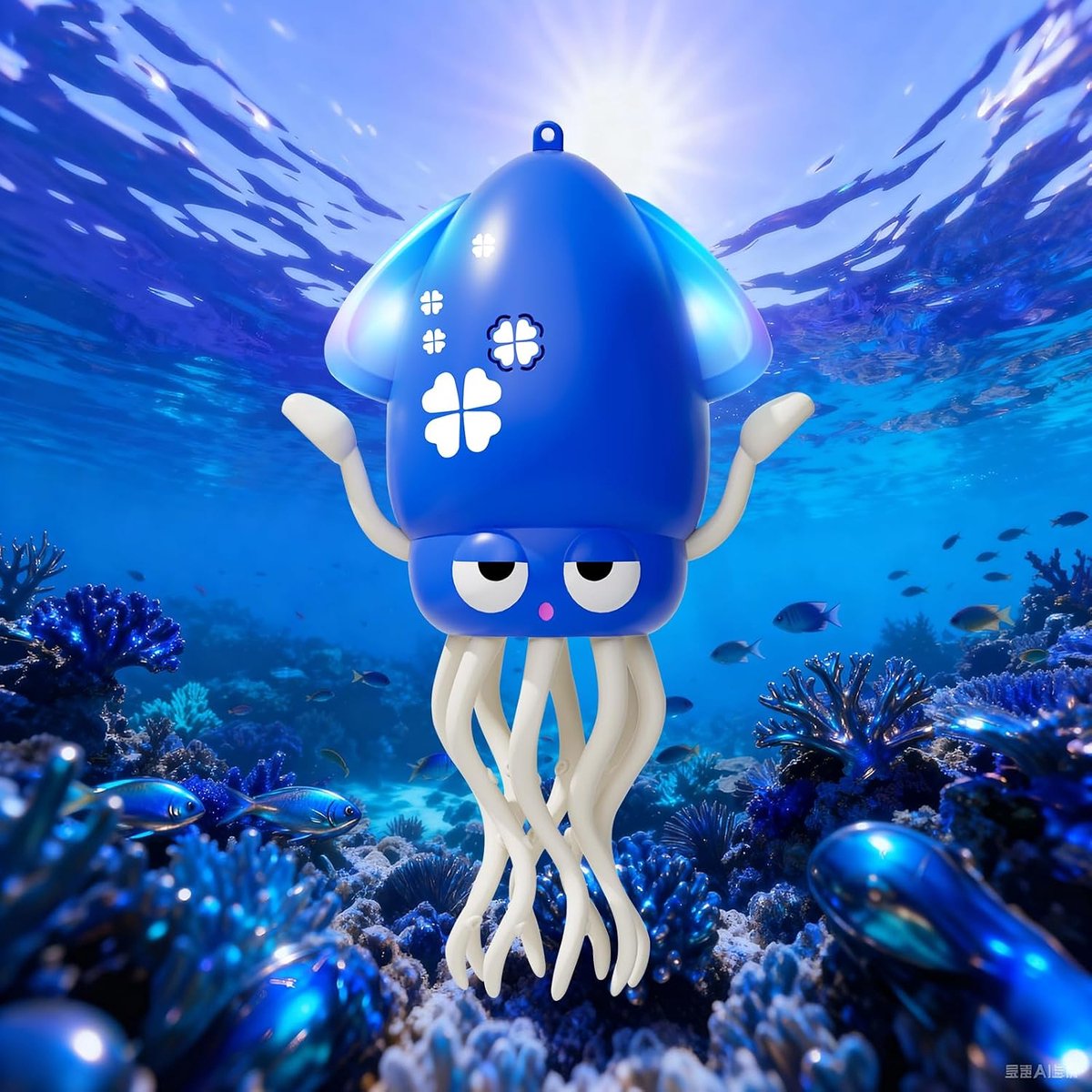 speelgoed interactief speelgoed LED klapperende muziek blauw | Interactief octopus speelgoed met automatische schommelbeweging, ledverlichting en muziek. Ideaal als verjaardagscadeau.