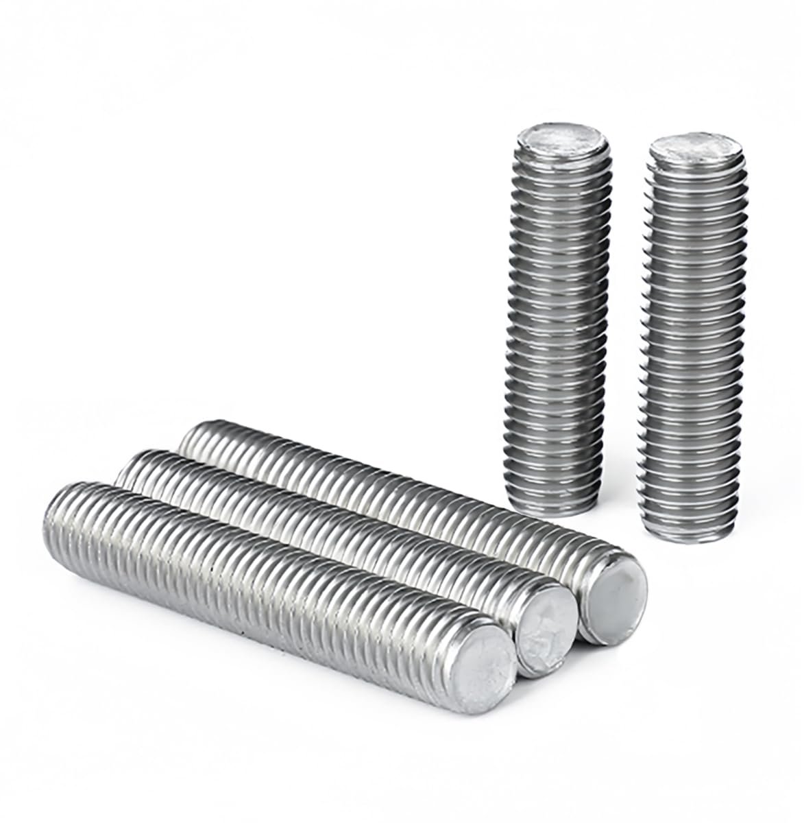 professionele draadstang (5 stuks M10 x 30 mm) - van roestvrij staal A2 V2A, draadstaven DIN976 voor constructie en montage