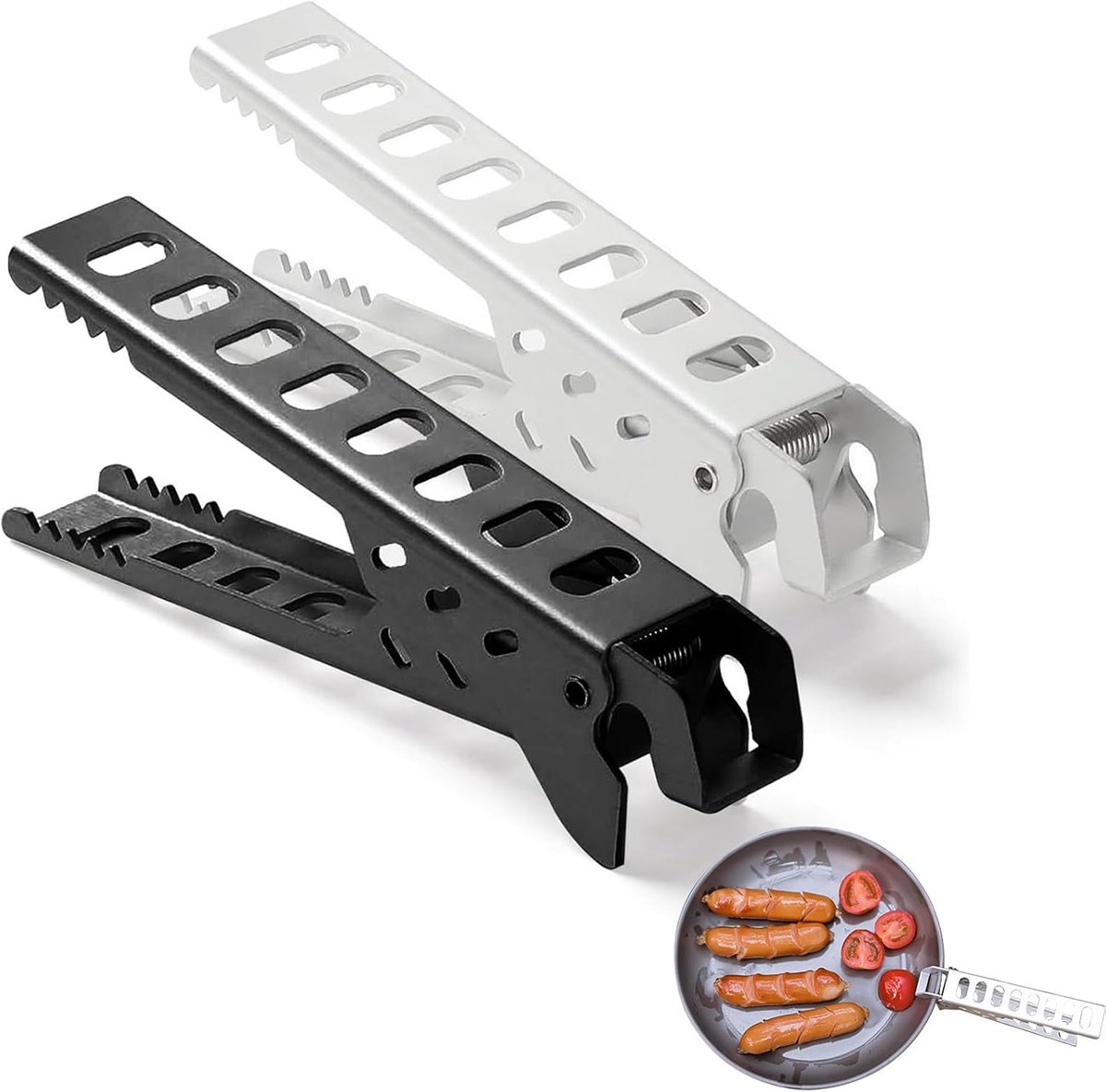 tang, 2 stuks potgripper keukentang metalen potgreep voor het dragen en grijpen van kommen, pannen, potten, Hot Gripper oventang, campingessentieel voor de outdoorkeuken