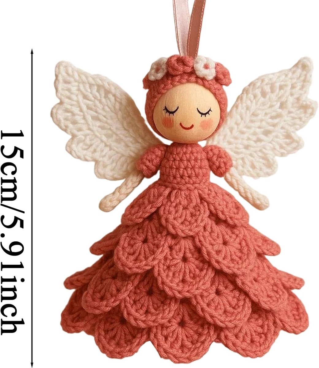 pop haakpakket - Compleet ornament breien knutselbenodigdheden | Garenhaakinstructies Beginnersvriendelijk Creatieve hobby Dames Heren Kerstfeest Decor Knutselen