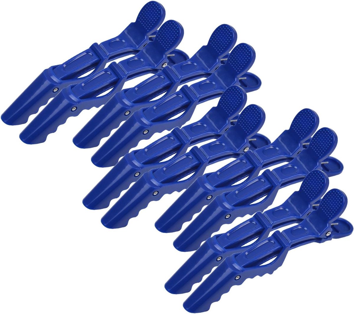 10 Stuks Alligator Haarclips Styling Sectieclips Professioneel Salonsnelheid Haarclips voor Haarstyling, Kleuring, Snijden （Blauw）