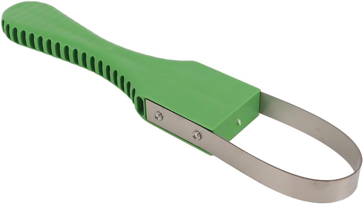 Handmatige onkruidsnijder - roestvrijstalen tuinhandtrekker, wortelwieder met PVC-handgreep voor wieden (geel)