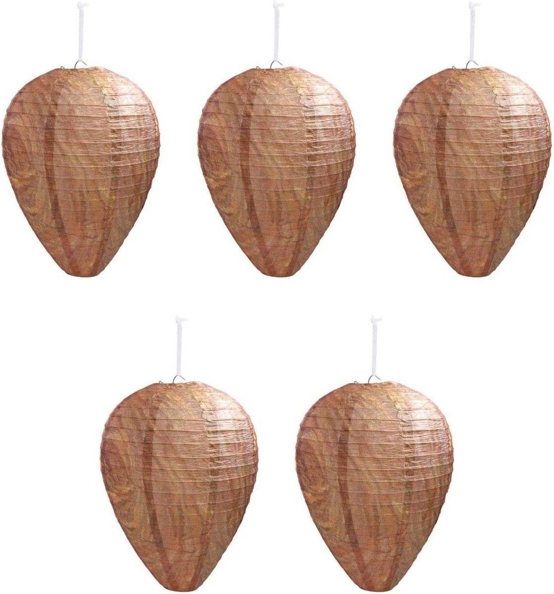 5 gesimuleerde bijenstokken, wespennesten van papier, wespennesten van stof, gesimuleerde wespennesten voor de tuin, hangende wespennesten