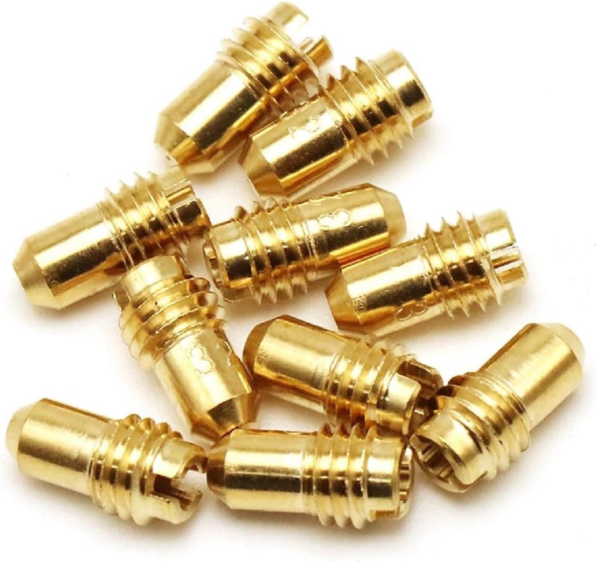 10-delige motorfietsaccessoires, schuifjes voor 1488 Dellorto PHBD MAMB UAUB PHBG M5-draad, vervanging #30-52 messing carburateurs, carburateurdraad