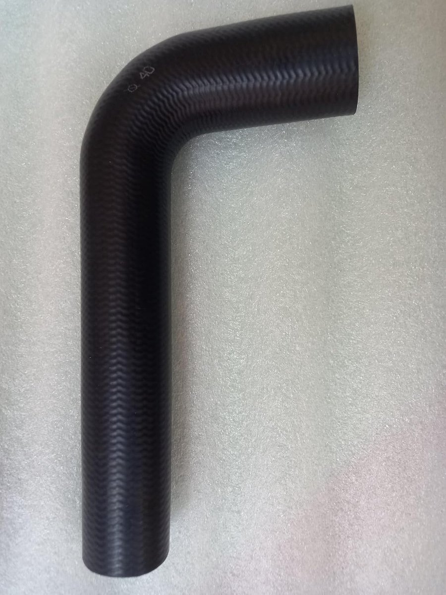 koelslang, boog, EPDM, rubber, 90 graden, vrachtwagen, auto, binnendiameter 40 mm, buitendiameter 49,60 mm, lengte: 120 mm x 240 mm