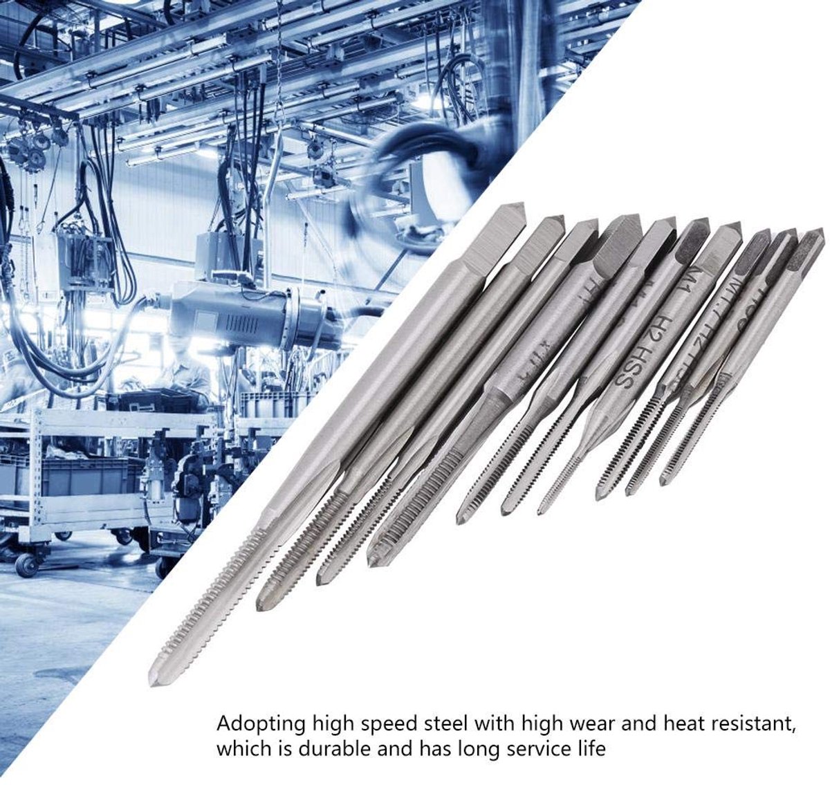 10 stuks Mini M1 tot M3.5 machine schroefdraadboor machineschroef schroefdraadboor voor het bewerken van moeren