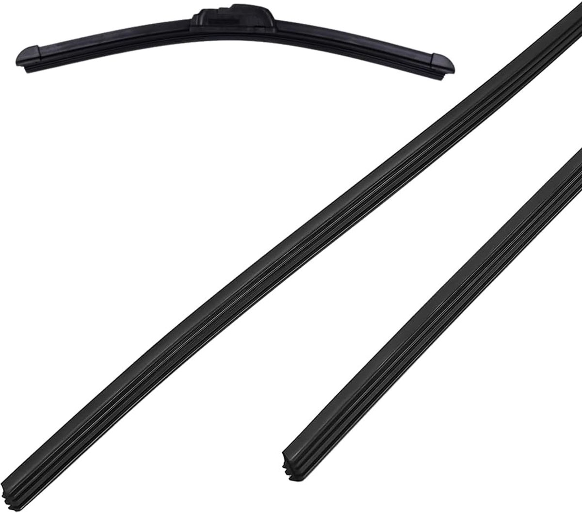 1 paar universele ruitenwisserrubber, 70 cm, ruitenwisserrubber, ruitenwissers, ruitenwisserrubber, reserverubber, universeel wisserrubber, voor alle voorruitkrassen
