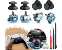 4 Stuks Analoge Stick Vervanging Compatibel Met Sony Playstation 5 PS5 Joysticks Vervanging voor PS5 3D Controller Joystick Sensor Module Thumbstick Controller Accessoire met Hulpmiddelen