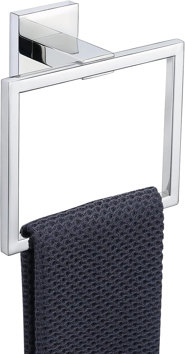 Handdoekrails Polish 304 roestvrijstalen handdoek ring muur gemonteerd chroom gepolijst afwerking