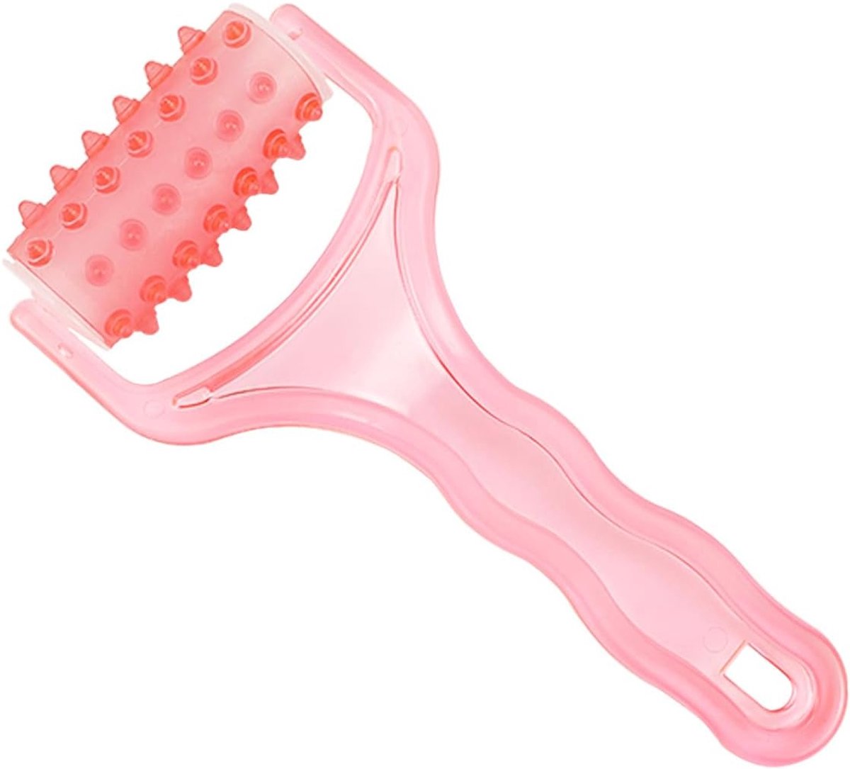 Roller Massage Roller Handleiding Ronde Roller Relaxer Cellulite Roller voor Nek Schouder Benen Armen Rugpijn Plantaire Fasciitis Stevige en Comfortabele Roller (Willekeurige Kleur)