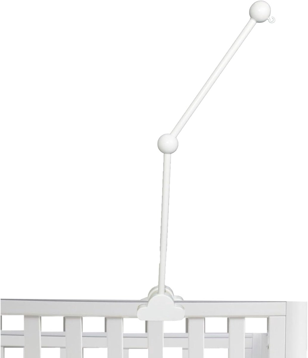 Ontwerp Houten Baby Mobiel Houder - Verstelbare DIY Standaard Voor Wieg, Hangende Arm Met Bed Bel - Baby Accessoires Decor