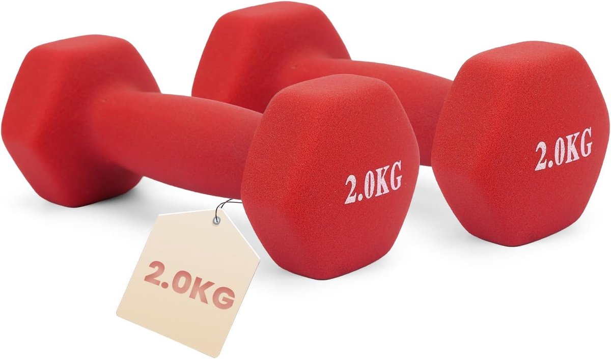 1–5KG – Dumbbell Set Pair, Halterset Gewichten voor Fitness en Thuis Training