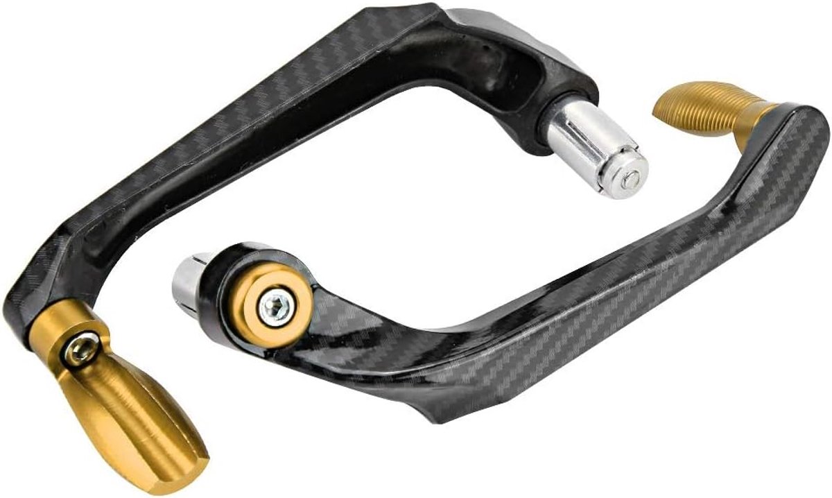 7/8 inch 22 mm stuurremkoppeling aluminium CNC rem koppelingshendel universele stuurbeschermer voor motorfietsen, scooters, elektrische auto's, mountainbikes (goud)