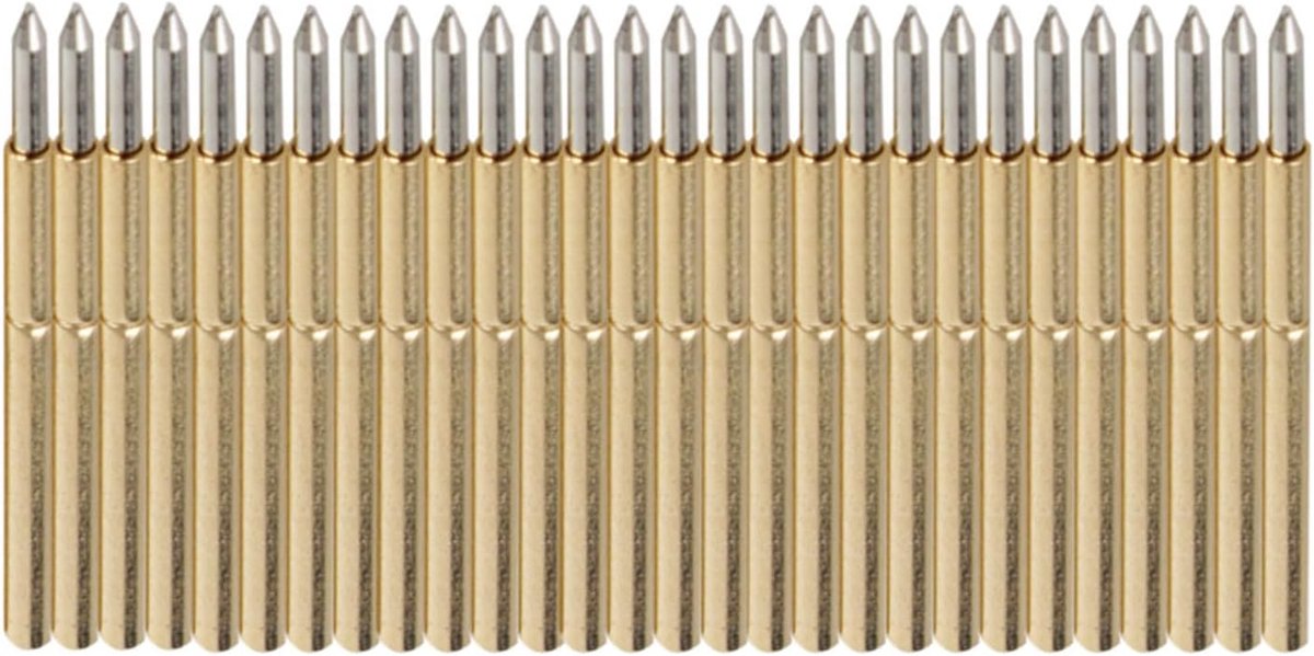 100pcs Spring,Spring Loaded Spring Probe,Spring Test Probe Pin Test Pogo P75 Pogo Test Probe Pogo Pin Test Tools Needle Straight Up Pointed Type PCB Testing Pin Spring