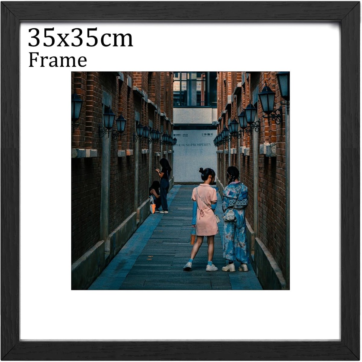 Fotolijst A3 Set van 2 - Zwart Hout - Met of Zonder Passe-partout - Ideaal voor Wanddecoratie - SnelShoppen