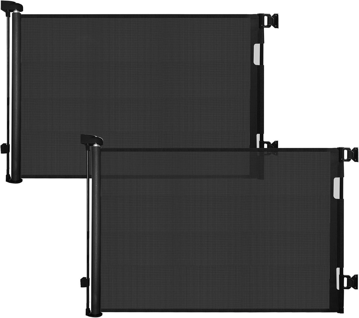 Traphekken set van 2 - uitbreidbaar 0-140 cm - zwart - optimale babyveiligheid - SnelShoppen