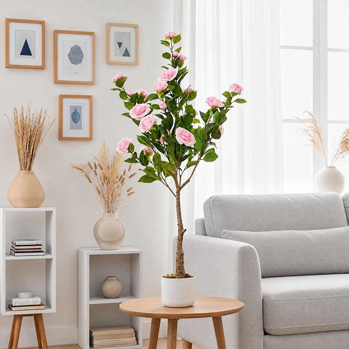 Triumpunpre - Nep Camellia Bloemenboom - Compact formaat - Moderne potdecoratie