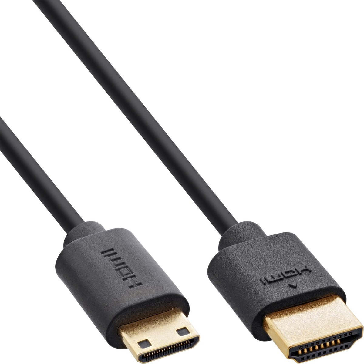 Mini HDMI - HDMI kabel | Slimline | HDMI2.1 (8K 60Hz + HDR) | koper | 2 meter