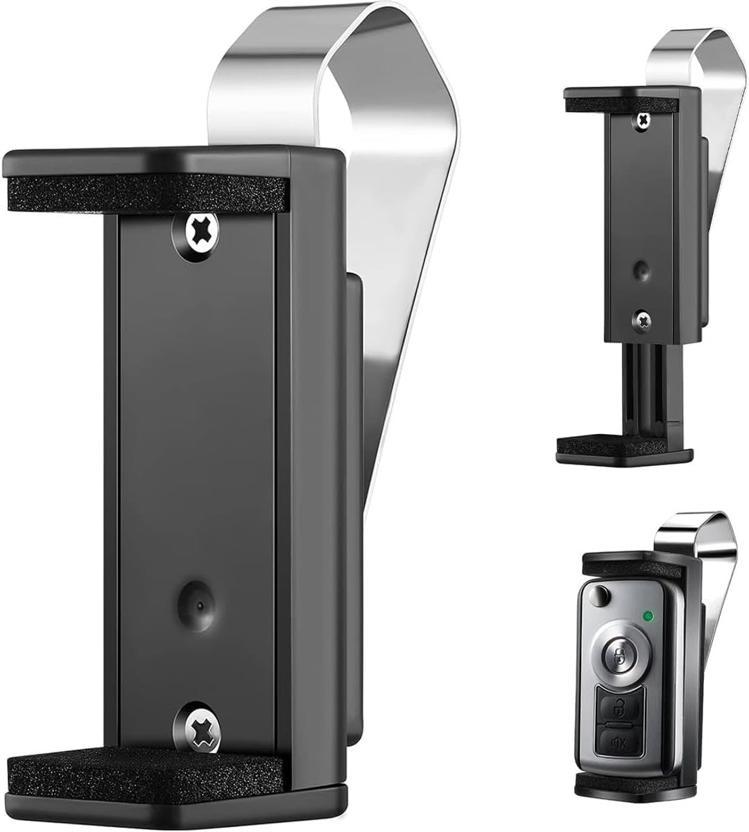 Garagedeur opener clip, universel houder voor afstandsbediening, verstelbare vizierclip voor auto's, compatibel met meeste inauto houders, 45-67 mm, 1 stuk