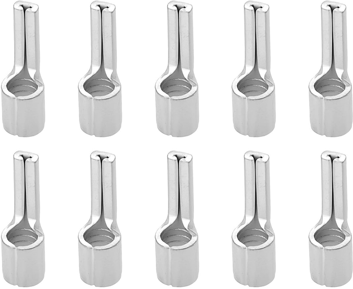 25 stuks Vertind Puur Koper Niet-Geïsoleerde Platte Pin Terminal Naakte Naald Connector Voor Koperen Buis Platte Pin Terminals 10mm Kabel
