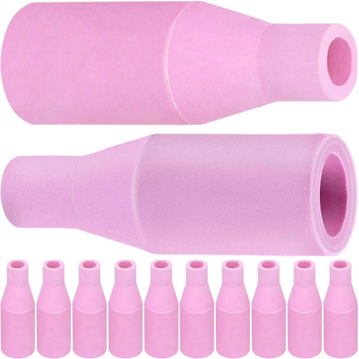 15AK 14AK Ceramic Nozzles Kit for 15AK MB15 14AK MB14 MAG MIG Welding Torch Accessories Gas Ceramic Tip Nozzle Welder Gun Shield Cup Protective Cover Consumables (12 Pcs)
