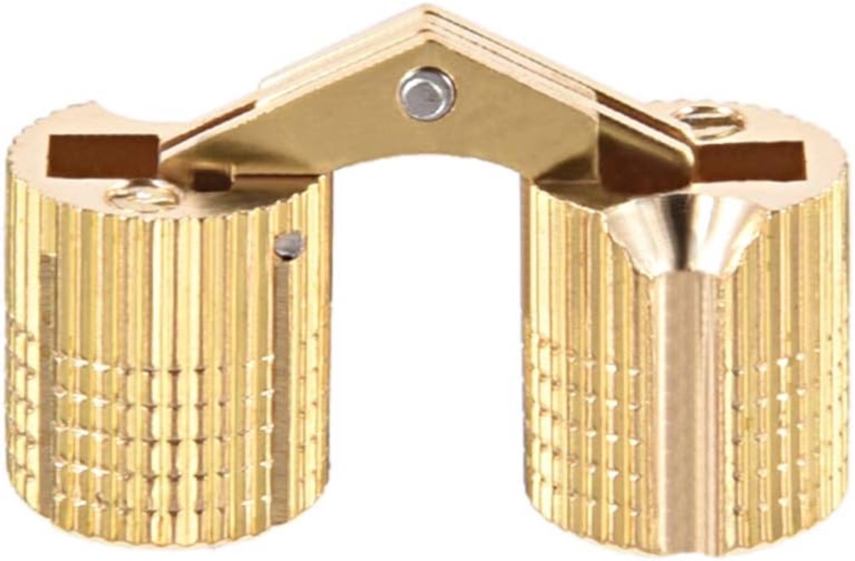 sourcing map 4 stuks cilindrische 14 mm onzichtbare meubelscharnier 180 graden openingshoek / 12mm(D),4 pcs