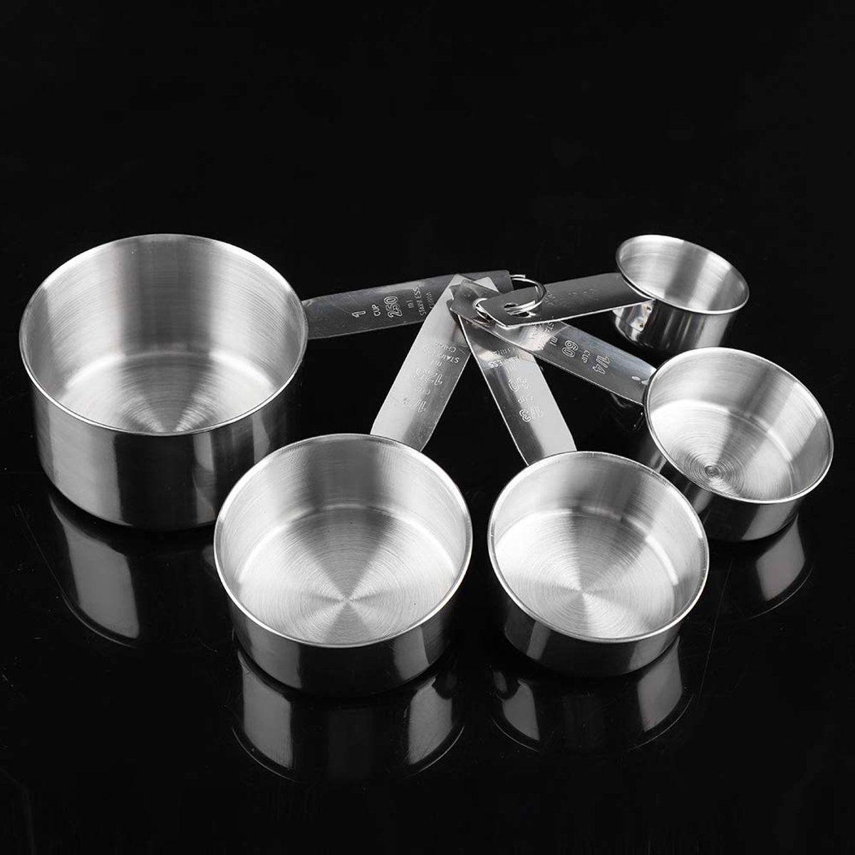 5 STUKS Maatbekers Set, Roestvrijstalen Cake Rijst Bakken Meetbekers Accessoires Voor Volwassenen Koken Keuken Homeware Restaurant