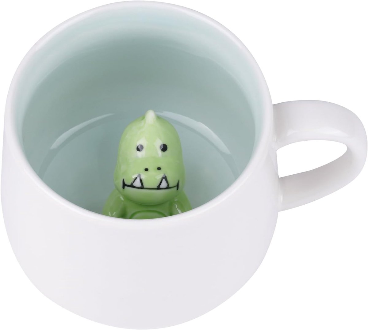 3D Dier mok Leuke Dinosaurussen, 12 oz Koffie-melk-thee-keramische mok, grappige dieren koffiemok keramische, nieuwigheid geschenken voor vriend vriendin tante oma