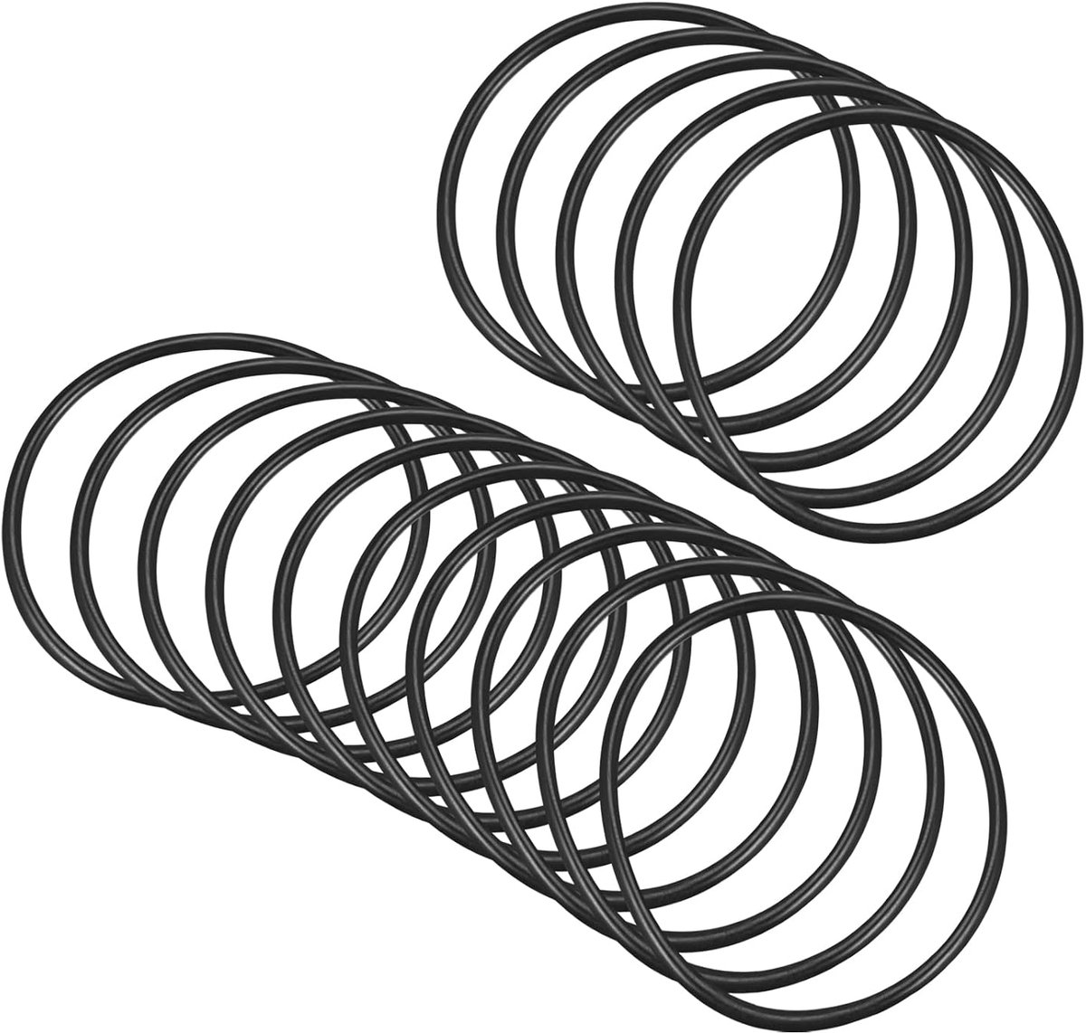 15 stuks nitril-rubberen afdichtingen, 75 mm x 68 mm x 3,5 mm, ronde afdichting voor kraan, loodgieter, reparatie, afdichting, verbinding, zwart