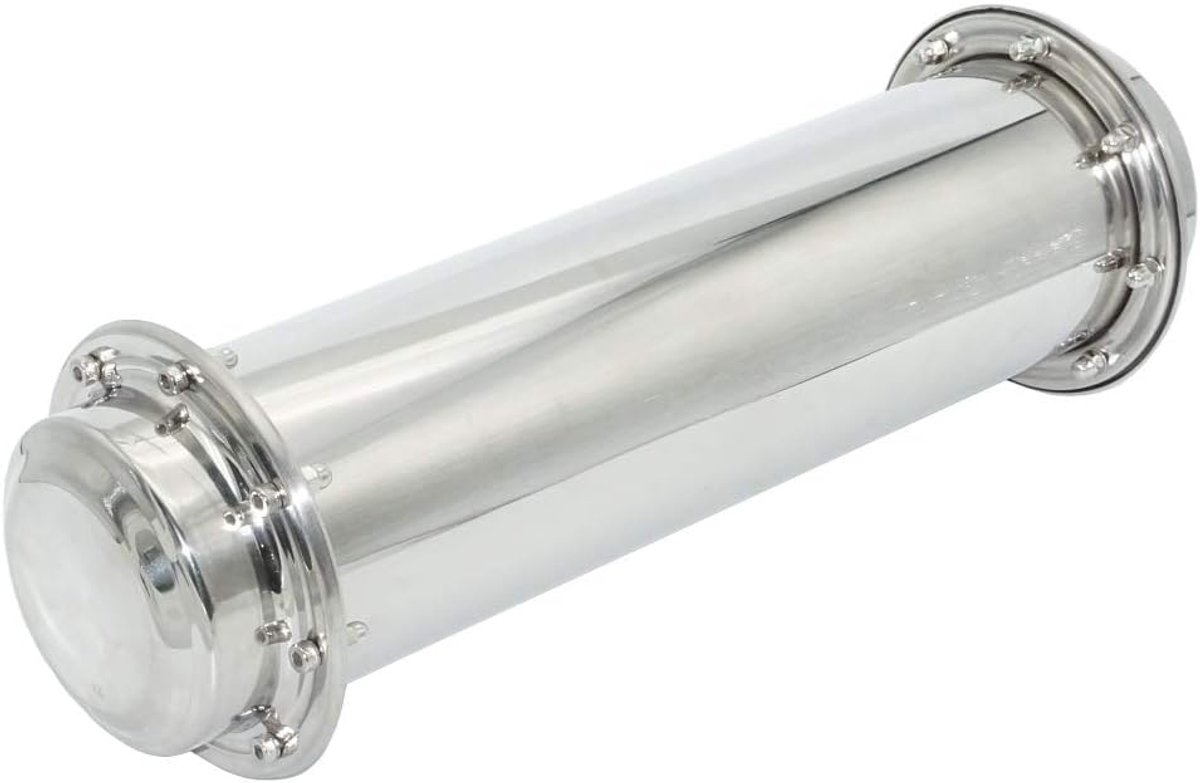 Waterdichte tijdcapsule van roestvrij staal, corrosiebestendig, duurzaam, afsluitbaar, container voor de toekomst 41,5 cm