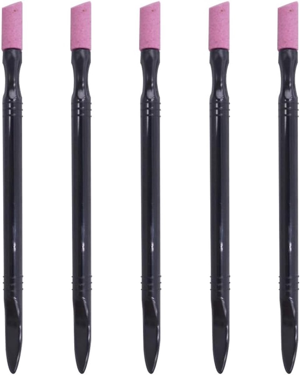 5-teiliges Set mit Bimsstein-Nagelfeile, Peeling-Stick, Schalenentferner, Trimmer – Nagelpflege-Tools für den Heimsalon zur Reparatur abgestorbener Haut