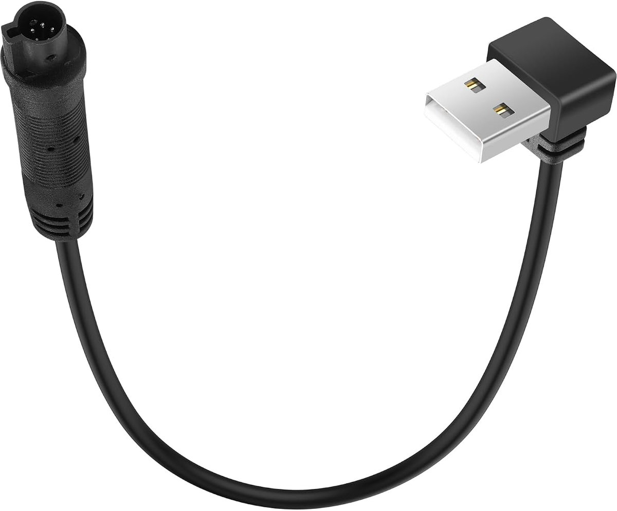 5-pins dashcam kabel achteruitrijcamera draad 5-pins stekker naar USB A-stekker omgekeerde spiegel verlengkabel voor vrachtwagen, camper, bus (15 cm)