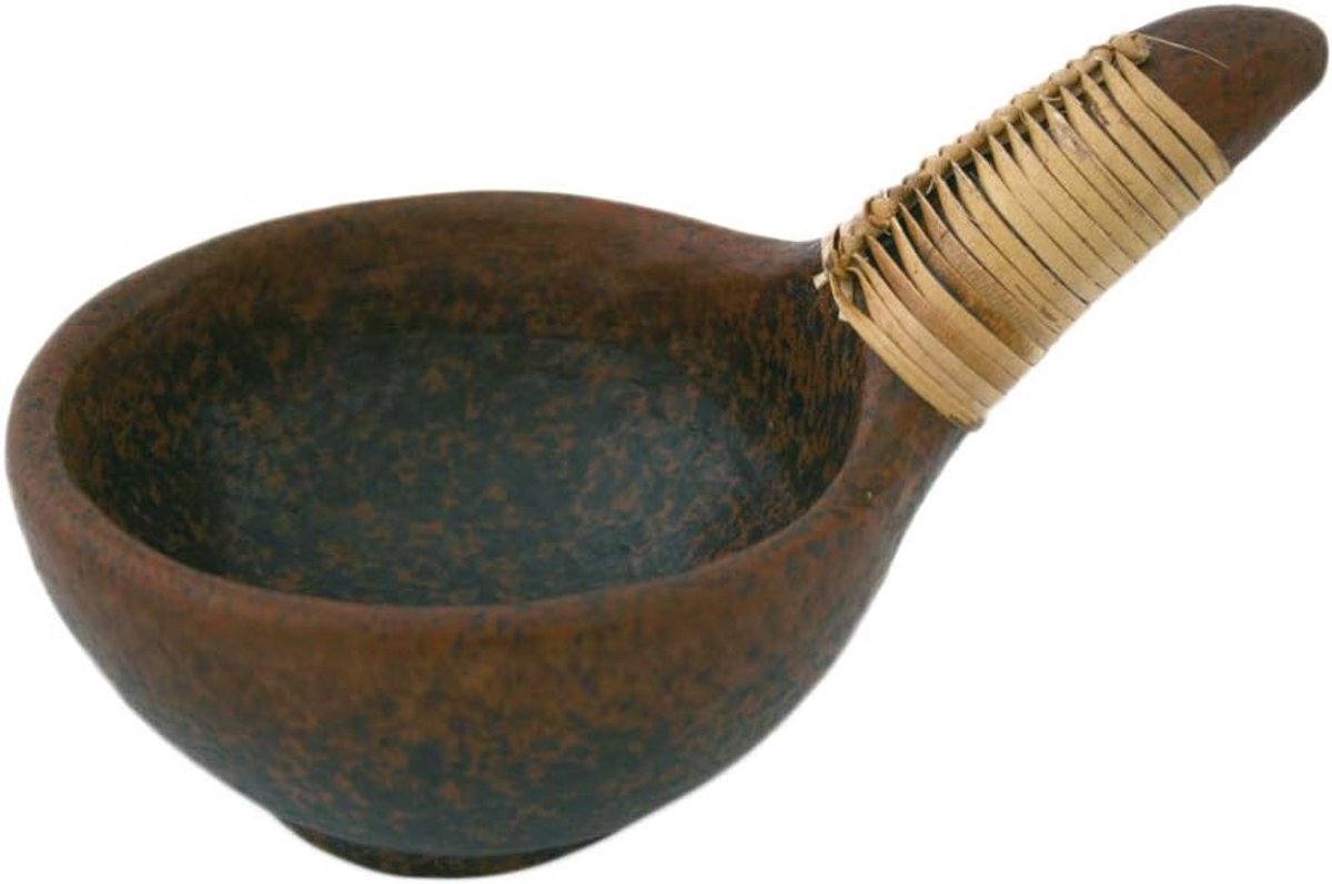 rookschaal Osiris Terracota met knutselgreep rookvat decoratieve geur, L: 16,5 cm, H: 6 cm, Ø 10 cm