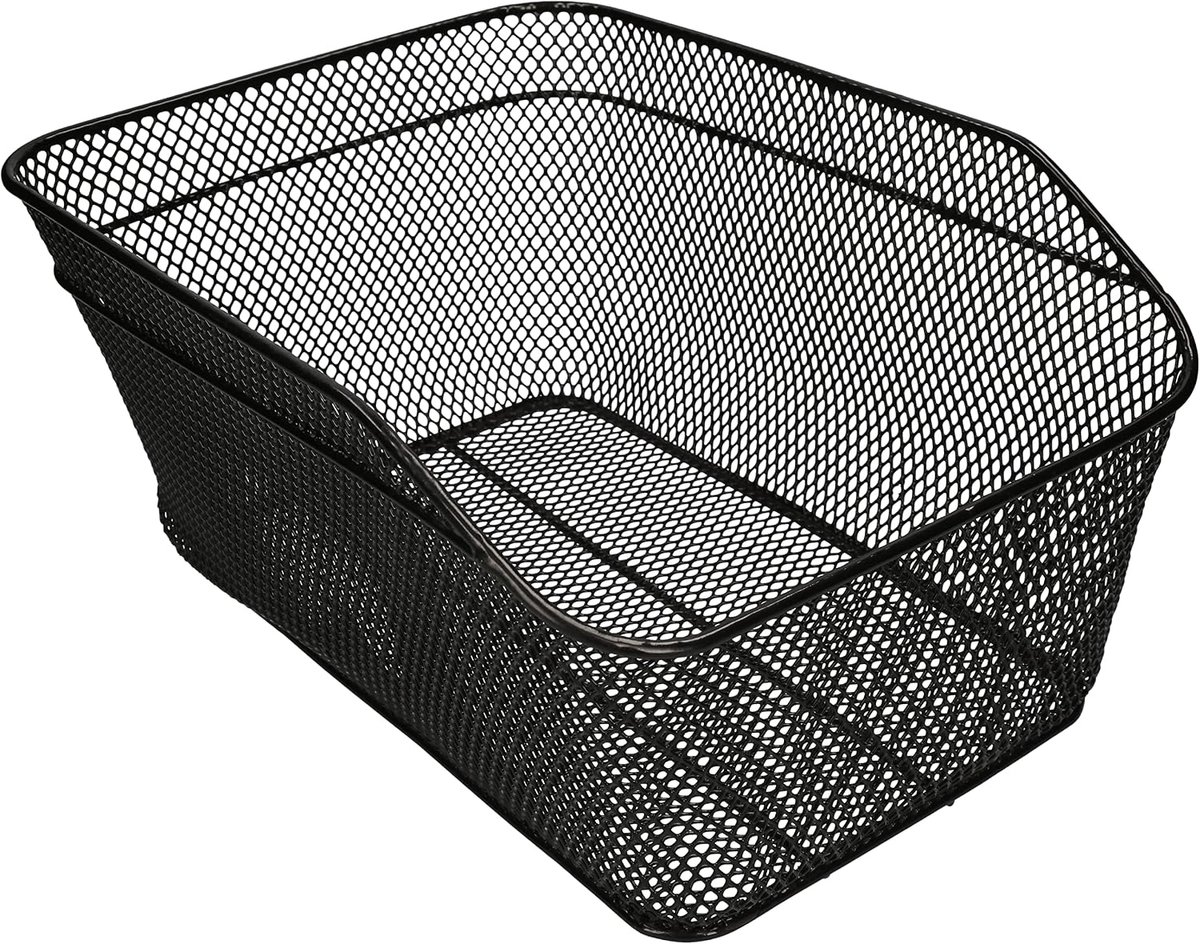 Fietsmand Voor De Bagagedrager, Achteraan, 20Kg Draagvermogen, Klikfunctie, Zwart, Draadmand, E-Bike, Fiets, Elektrische Fiets