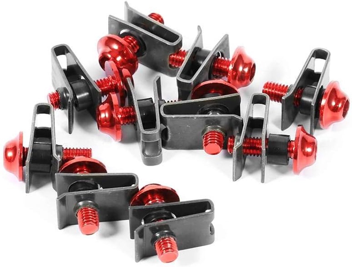 kuip schroeven, motorfiets kuip bevestiging, motorfiets kuip bouten kit 5 x 16 mm Spire schroef versnellingshendel klem moer, scooter kuip schroeven set M5