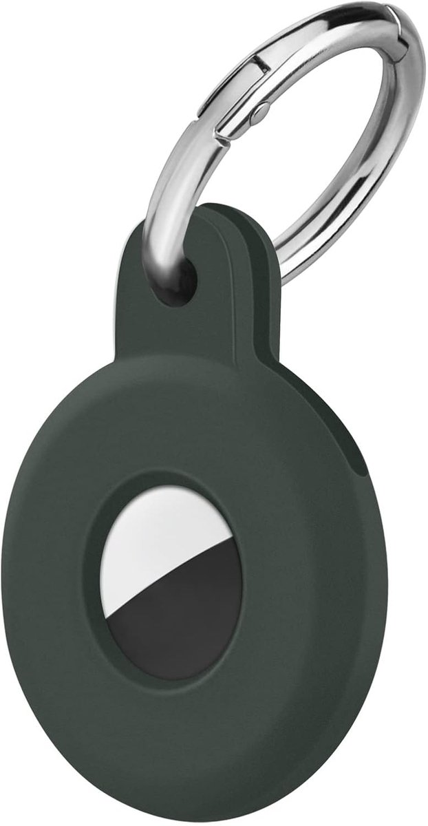 Houder voor Apple AirTag Sleutelhanger, 1 stuk, Dikke Siliconen | Duurzame, Anti-Verlies, voor Huisdierhalsbanden, Sleutels, Rugzakken, Bagage
