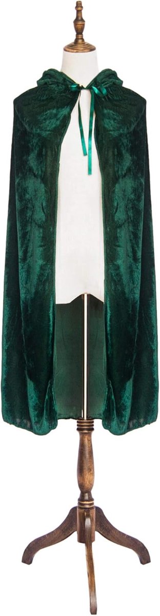 Kostuums Dames Heren Cosplay Lange Cape Mantel Fancy Dress voor Rollenspel (Dark Green, 100cm / 39")