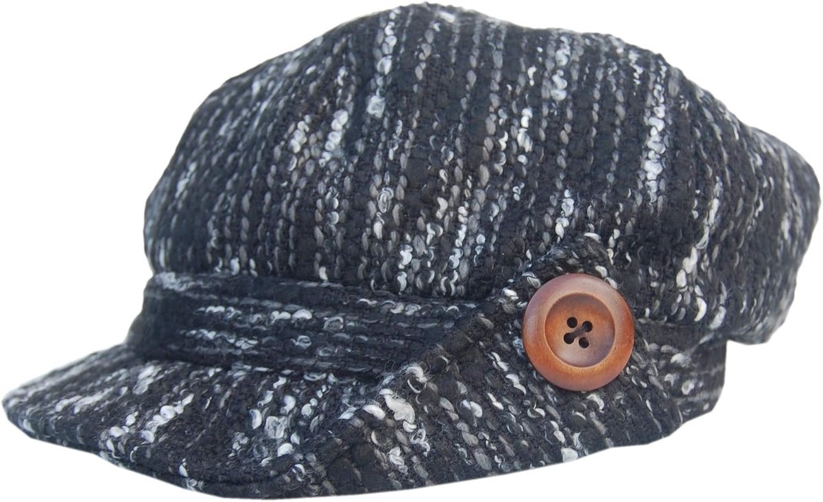 ballonmuts zout peper patroon Bakerboy muts chemo cap vizier A07