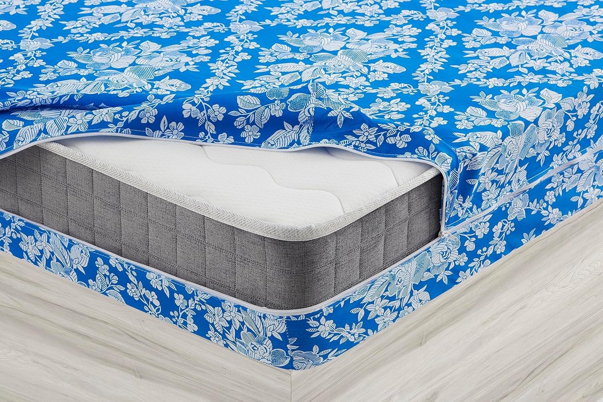 Home Alba - matrashoes en matrasbeschermer 180 cm - ritssluiting - mijtdicht - 100% polyester - wasbaar