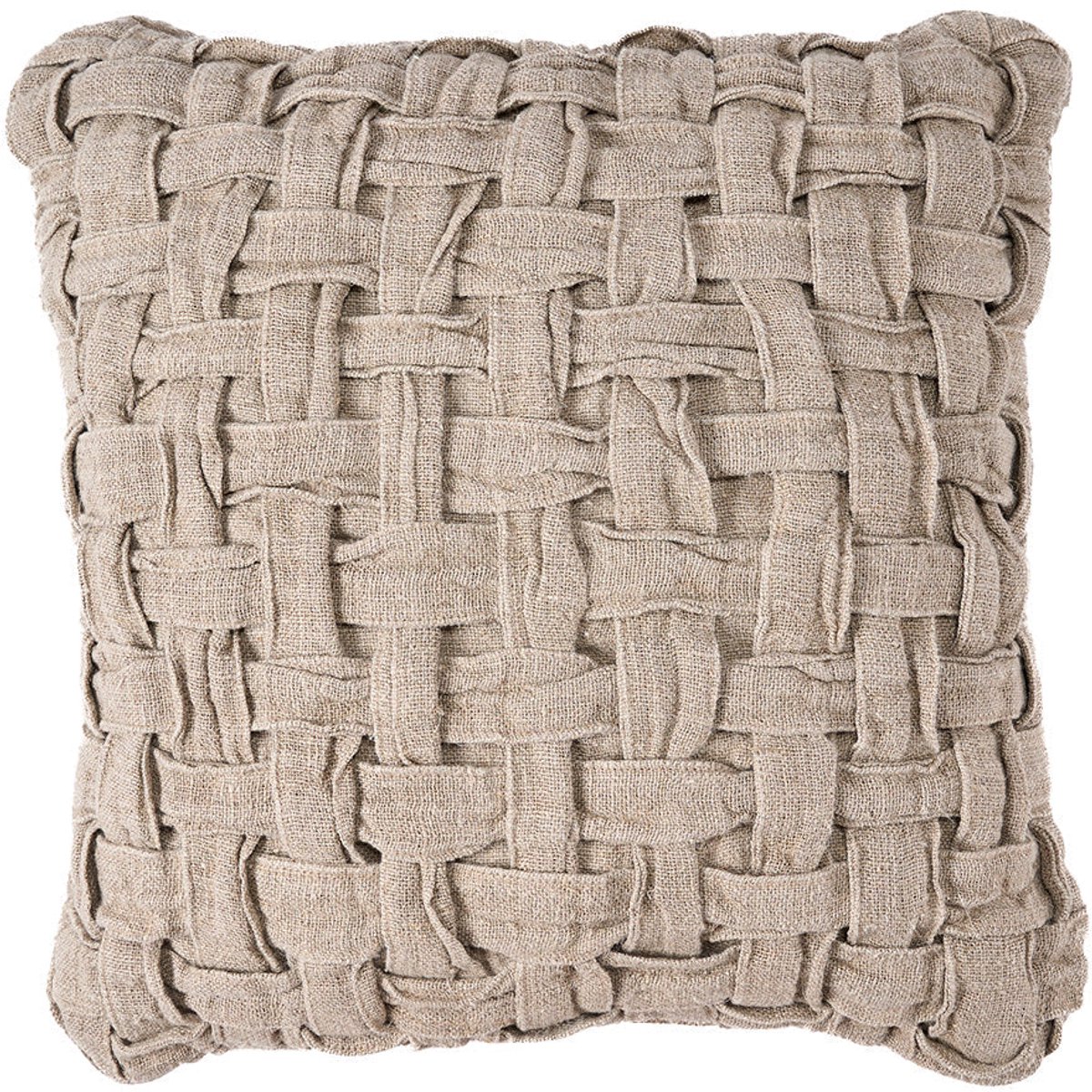 Bazar Bizar Antwerp The Linen Crosier Cushion Cover - Natural Naturel