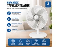 Kinzo cooling - Ventilator tafel model wit
