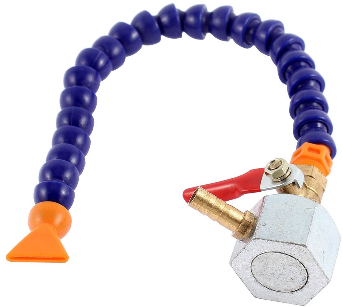 uxcell A15080700ux0569 Flexibele Olie Koelvloeistof Pijpslang 1/4BSP Draad W Magnetische Basis 35cm Lang