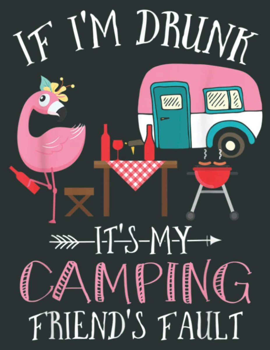 Notitieboek groot 21 x 28 cm - Flamingo ontwerp - 100 pagina's - Perfect voor campingvrienden - ShopVlot