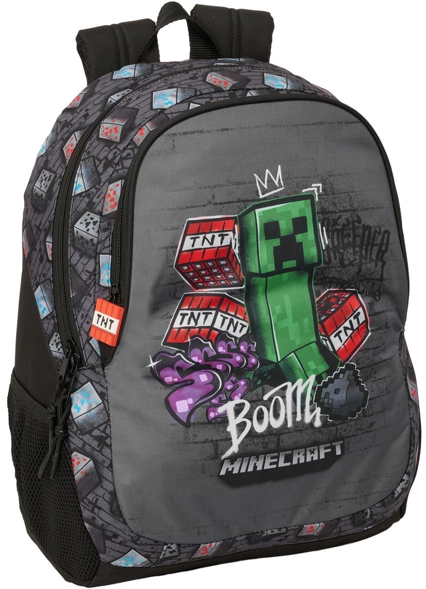 Minecraft Rugzak - Grafitti - 44 x 32 x 16 cm - Polyester