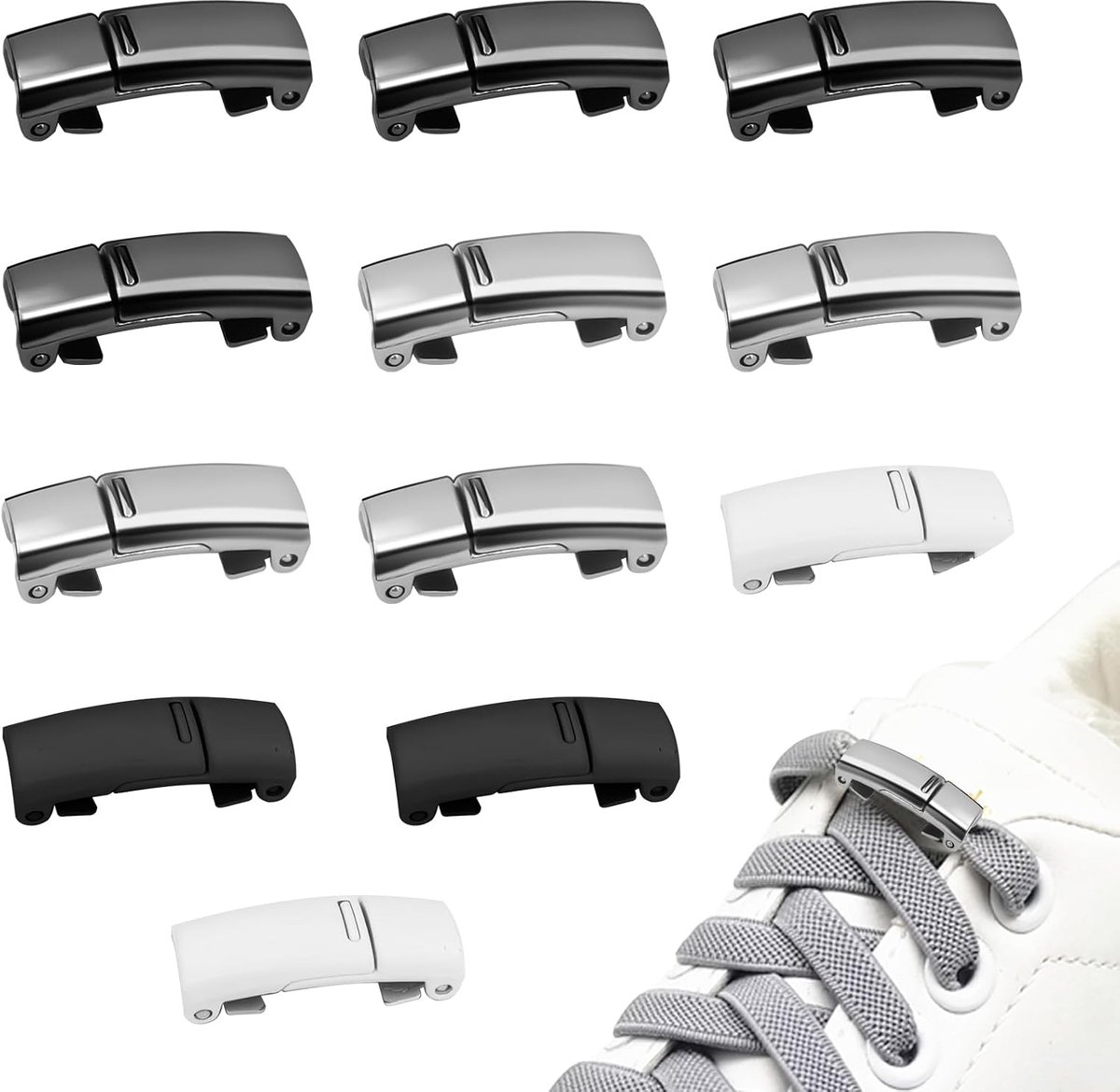 Schoenveters Magneet 6 Kleuren Schoenveters Snelle Sluiting Volwassen Schoenveters Sluiting Kinderen Snelle Sluiting Schoenveters Voor Sneakers Casual Schoenen